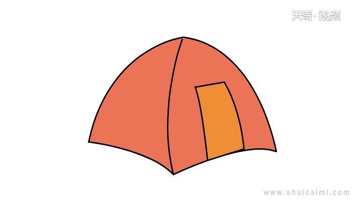 帐篷简笔画怎么画 帐篷简笔画顺序