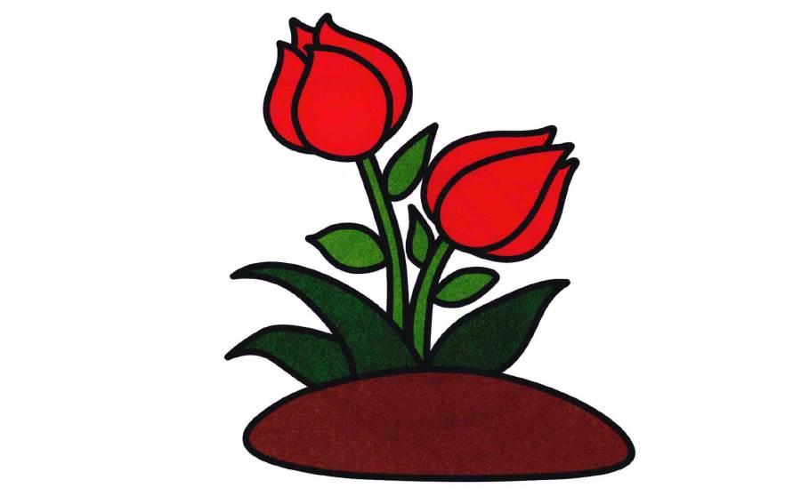 月季花简笔画图片大全 月季花简笔画图片大全大图