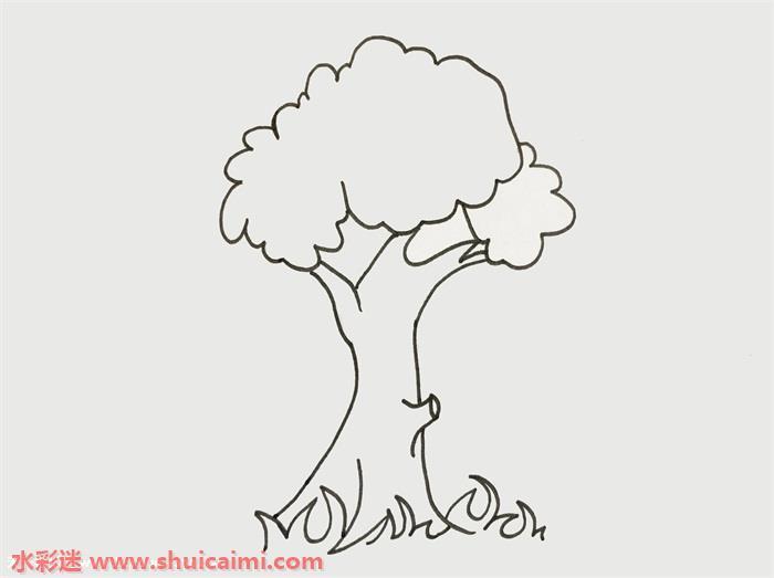 大树怎么画 大树简笔画简单好看带颜色
