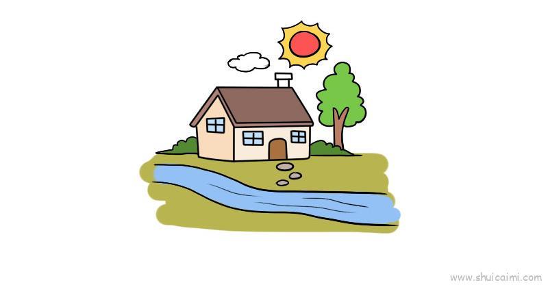 场景画儿童画怎么画 场景画简笔画简单又好看