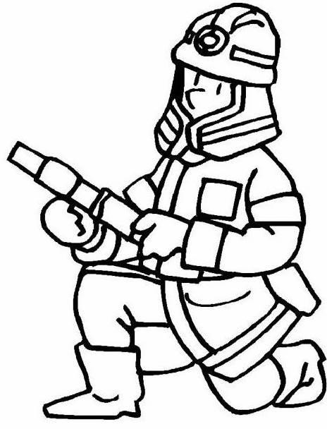 简笔画消防员 简笔画消防员怎么画