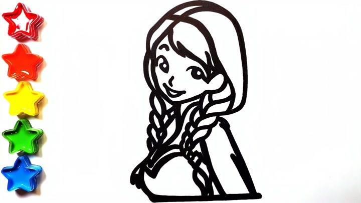安娜公主简笔画 安娜公主简笔画艾莎