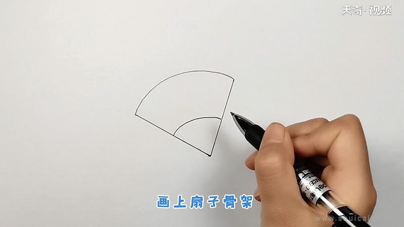 扇子简笔画怎么画 扇子简笔画图片大全