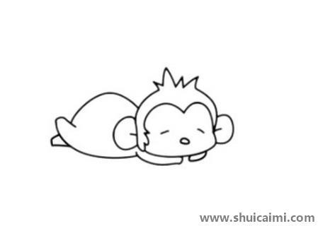 猴子儿童简笔画