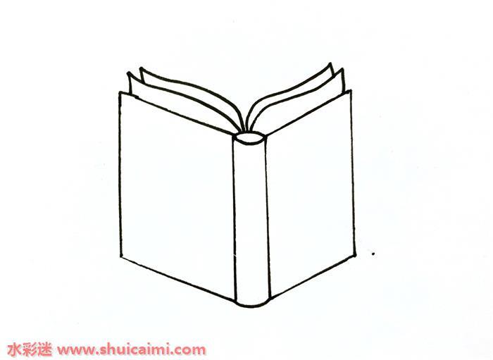 数学书怎么画 数学书简笔画图片带颜色