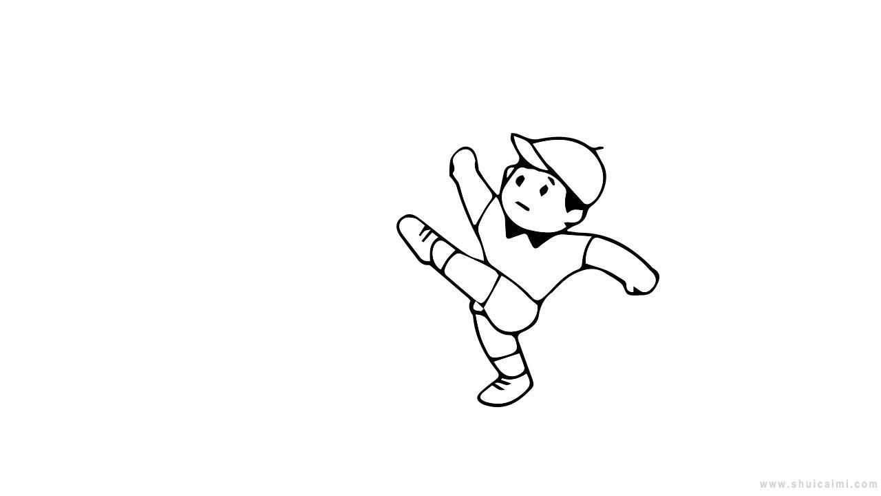 踢球简笔画怎么画 踢球简笔画顺序