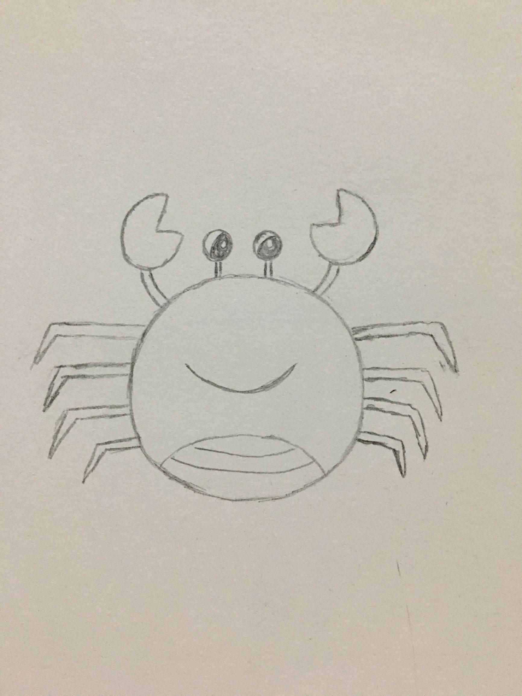 螃蟹的简笔画 螃蟹的简笔画图片