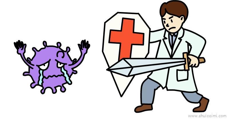 抗疫英雄儿童画怎么画 抗疫英雄简笔画图片