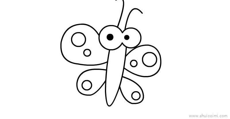 蝴蝶儿童画怎么画 蝴蝶简笔画简单