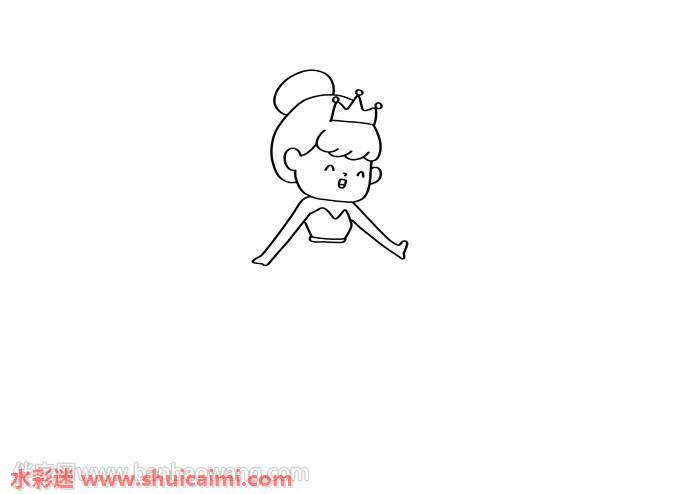 可爱公主怎么画 可爱公主简笔画漂亮