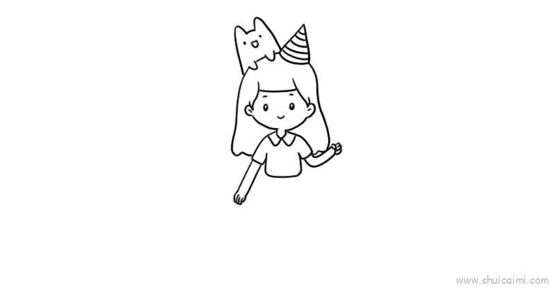 儿童节小朋友装扮儿童画怎么画 儿童节小朋友装扮简笔画顺序