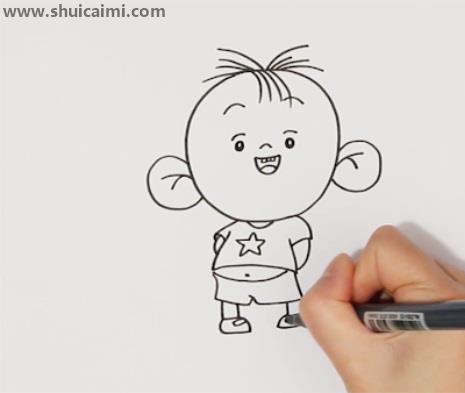 大耳朵图图简笔画怎么画 大耳朵图图简笔画顺序