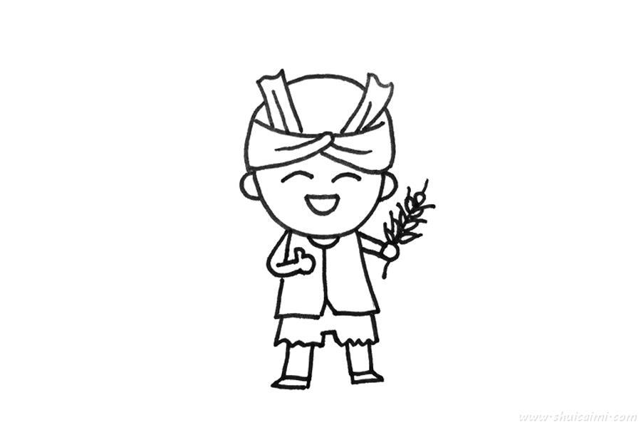 农民怎么画 农民简笔画步骤