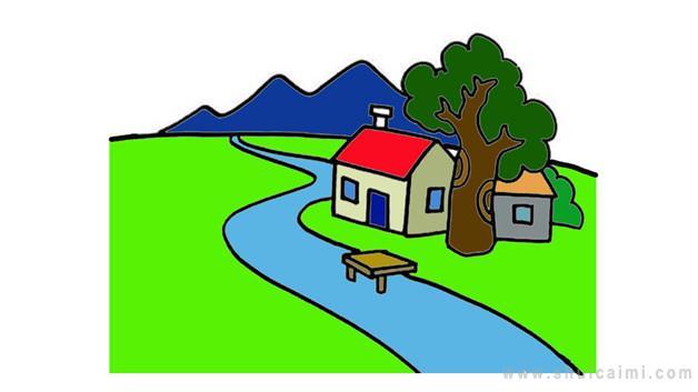 我家乡简笔画怎么画 我家乡简笔画画法