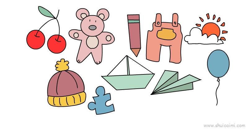 实用物品儿童画怎么画 实用物品简笔画好看