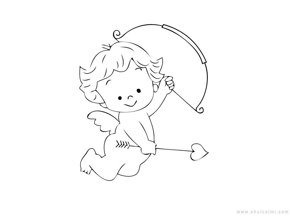 丘比特简笔画怎么画 丘比特简笔画画法