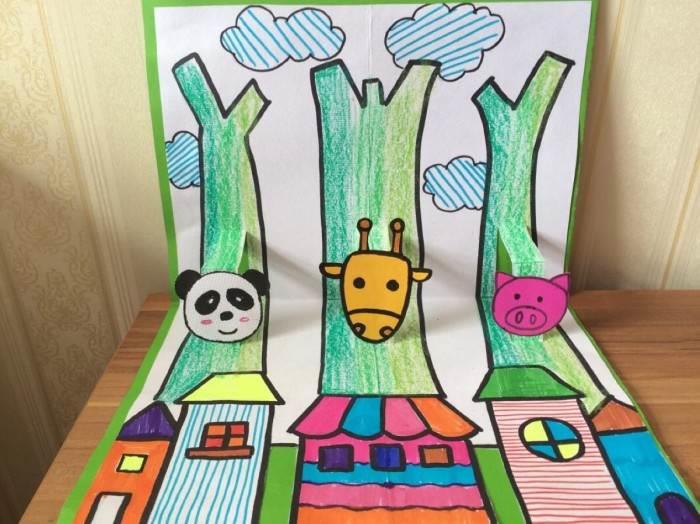 立体的简笔画幼儿园 幼儿立体画怎么画