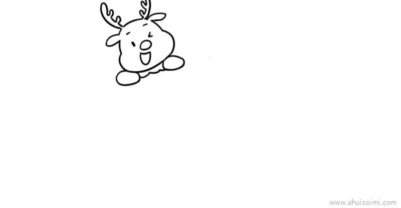 圣诞节小鹿边框儿童画怎么画 圣诞节小鹿边框简笔画顺序