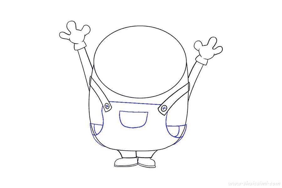 小黄人鲍勃怎么画 小黄人鲍勃简笔画步骤