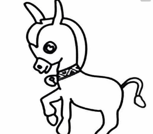 驴简笔画图片大全 驴简笔画图片大全彩色