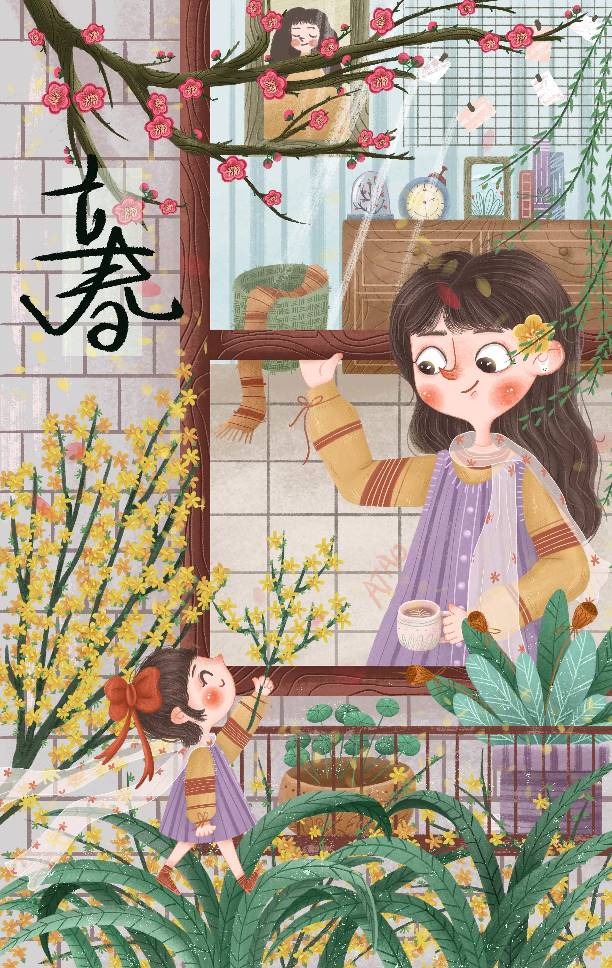 立春儿童画 立春儿童画作品简介