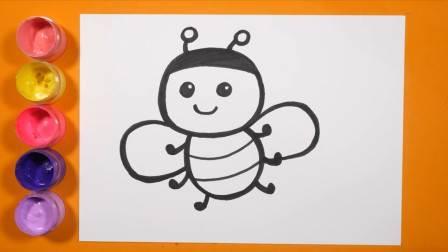 简笔画蜜蜂 简笔画蜜蜂采蜜
