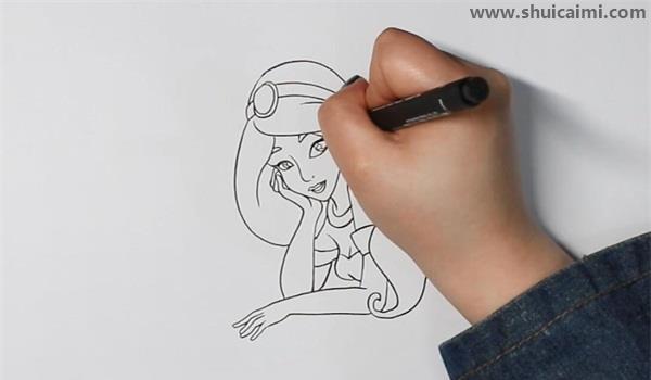 茉莉公主简笔画怎么画 茉莉公主简笔画简单