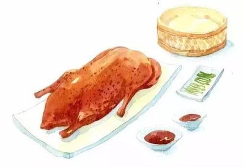 北京烤鸭简笔画 北京烤鸭简笔画一步一步