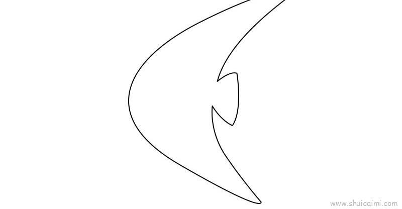 三角鱼儿童画怎么画 三角鱼简笔画步骤