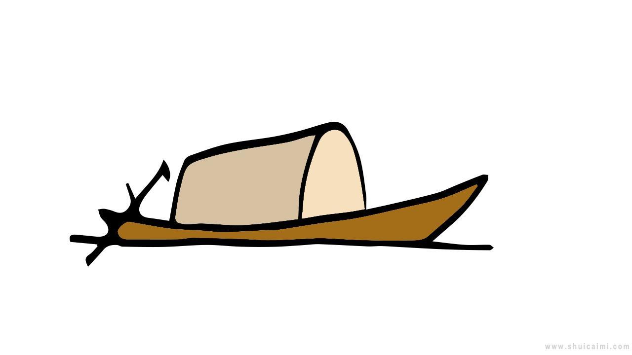 古代小船简笔画怎么画 古代小船简笔画简单又好看