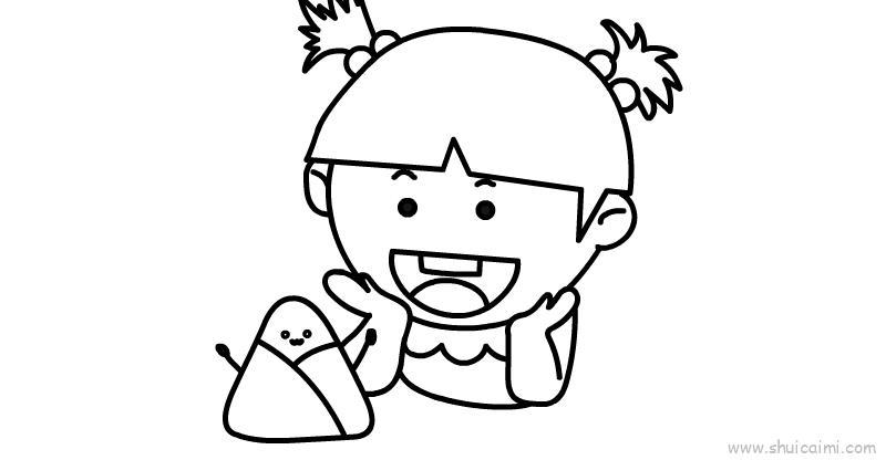 端午节主题儿童画怎么画 端午节主题简笔画顺序