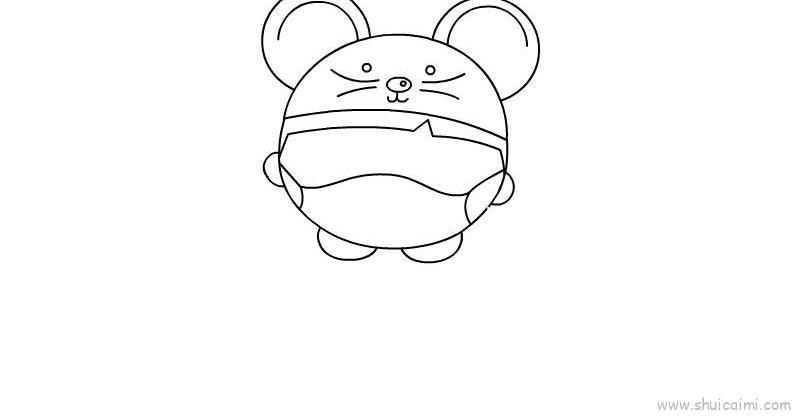 抗击疫情宣传的简笔画教学步骤