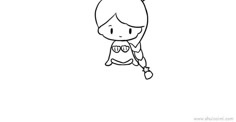 美人鱼公主儿童画怎么画 美人鱼公主简笔画步骤