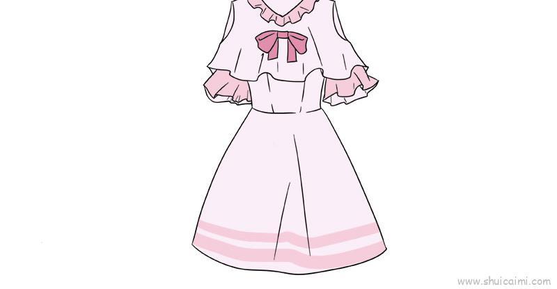 公主裙儿童画怎么画 公主裙简笔画好看