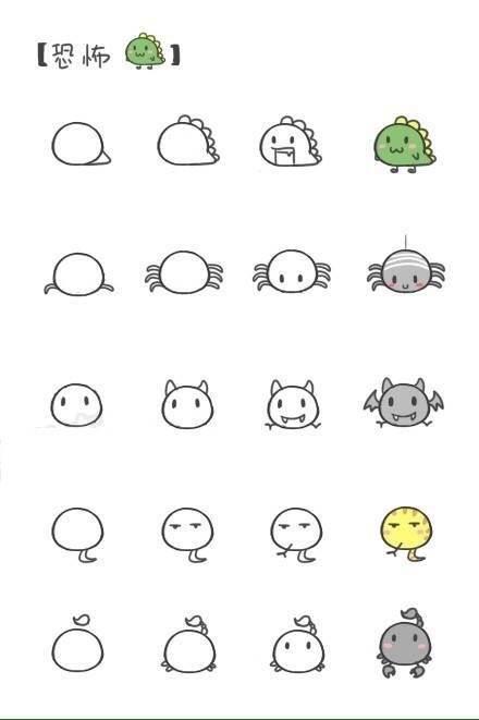 小动物简笔画图片大全 怎样画小动物简笔画图片大全