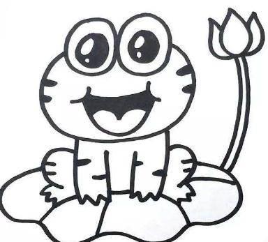 简笔画青蛙 青蛙简笔画带颜色