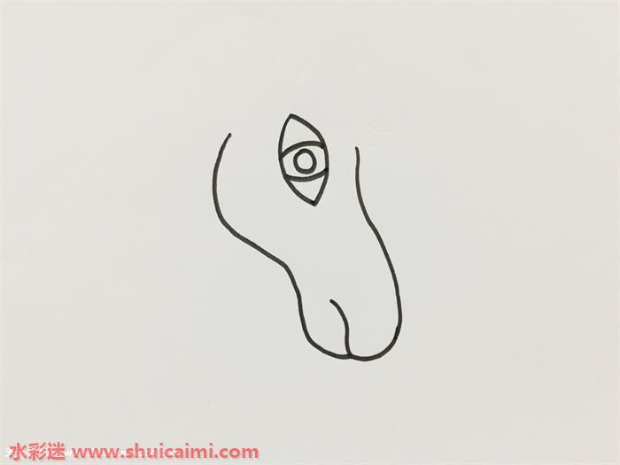 马头怎么画 马头简笔画步骤