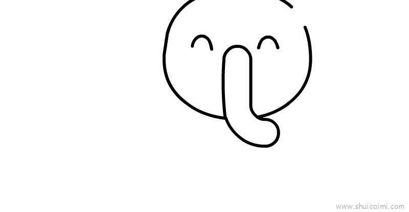 小象儿童画怎么画 小象简笔画简单
