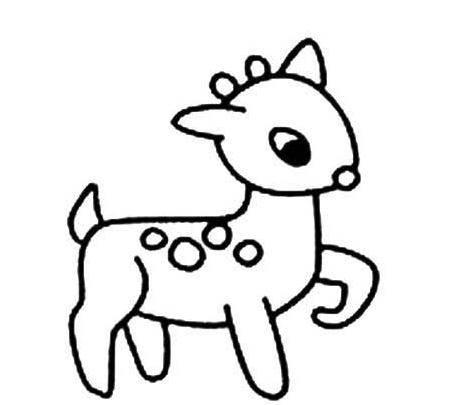 小鹿简笔画图片大全 小鹿简笔画图片大全彩色