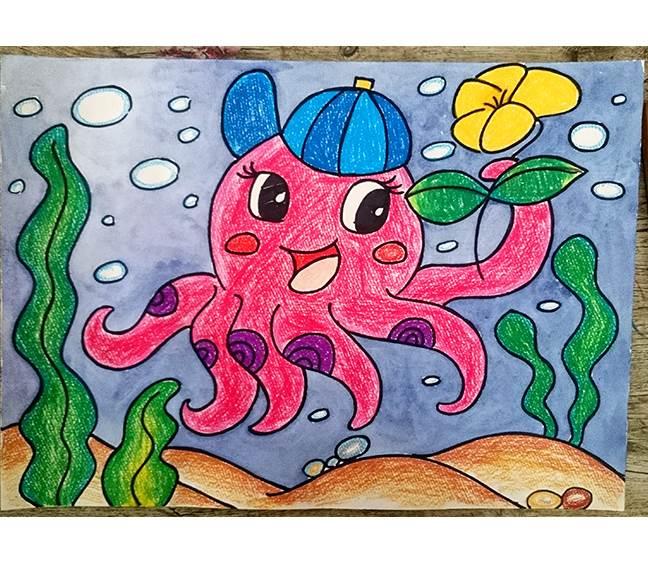 章鱼简笔画图片大全 章鱼简笔画图片大全彩色可爱