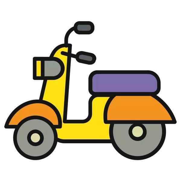 电动车简笔画 电动车简笔画幼儿