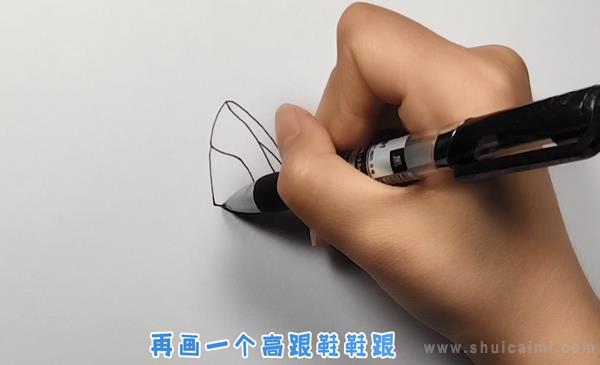 高跟鞋简笔画怎么画 高跟鞋简笔画图片大全