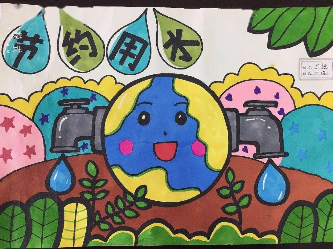 节约用水简笔画 节约用水简笔画简单