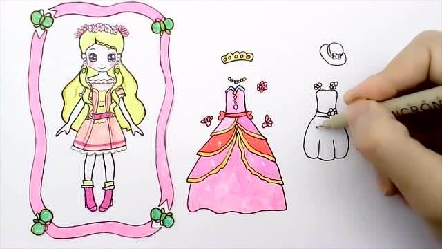 公主简笔画简单又漂亮 公主简笔画