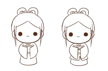 古人简笔画 古人简笔画女人物