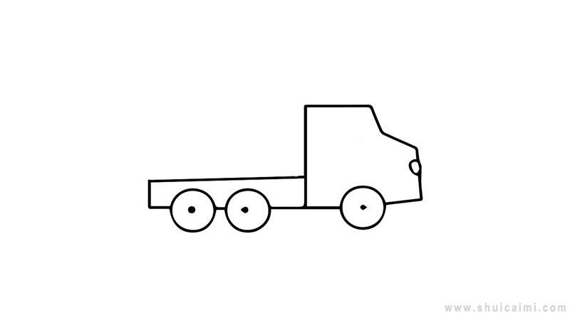 大卡车简笔画怎么画 大卡车简笔画简单又好看