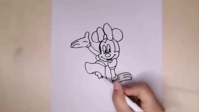 米妮简笔画 米妮简笔画图片