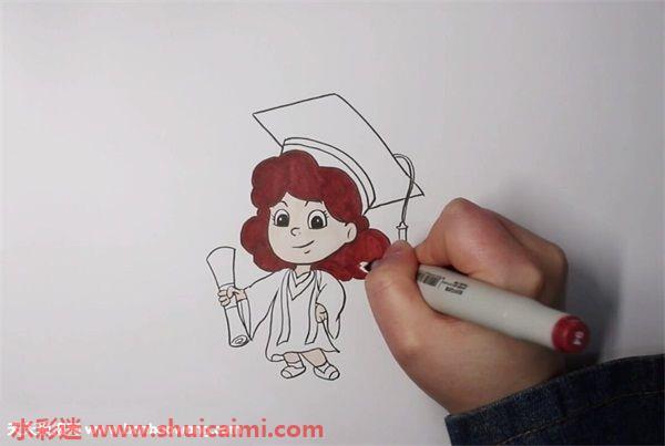 小博士怎么画 小博士简笔画简单彩色