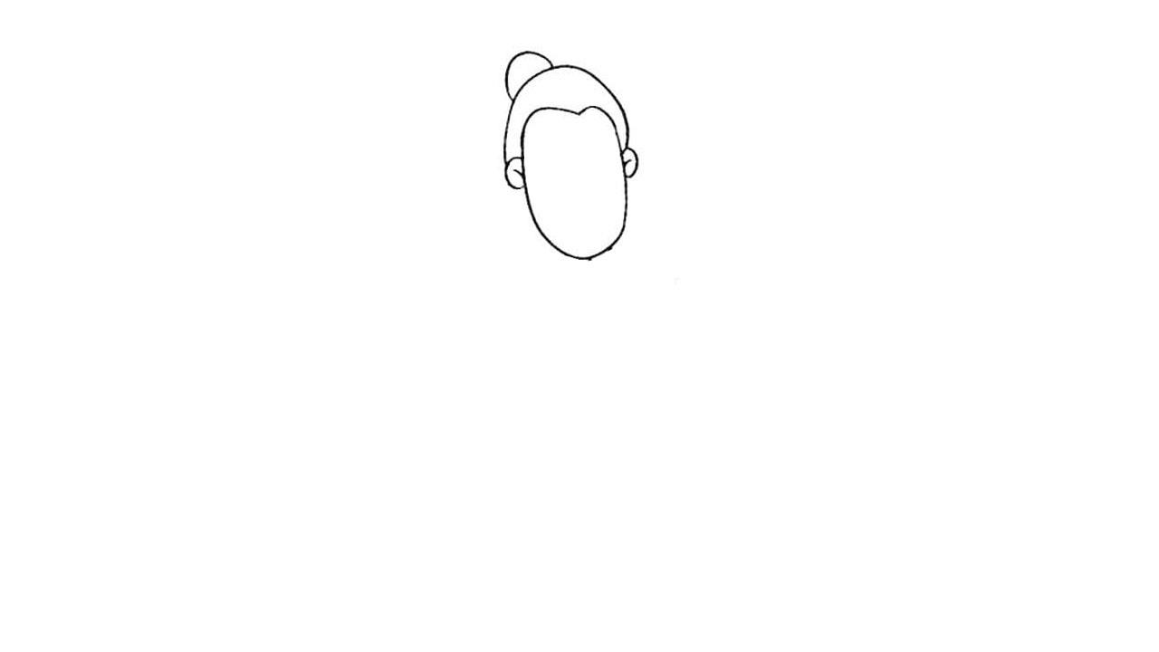 老人简笔画怎么画 老人简笔画步骤