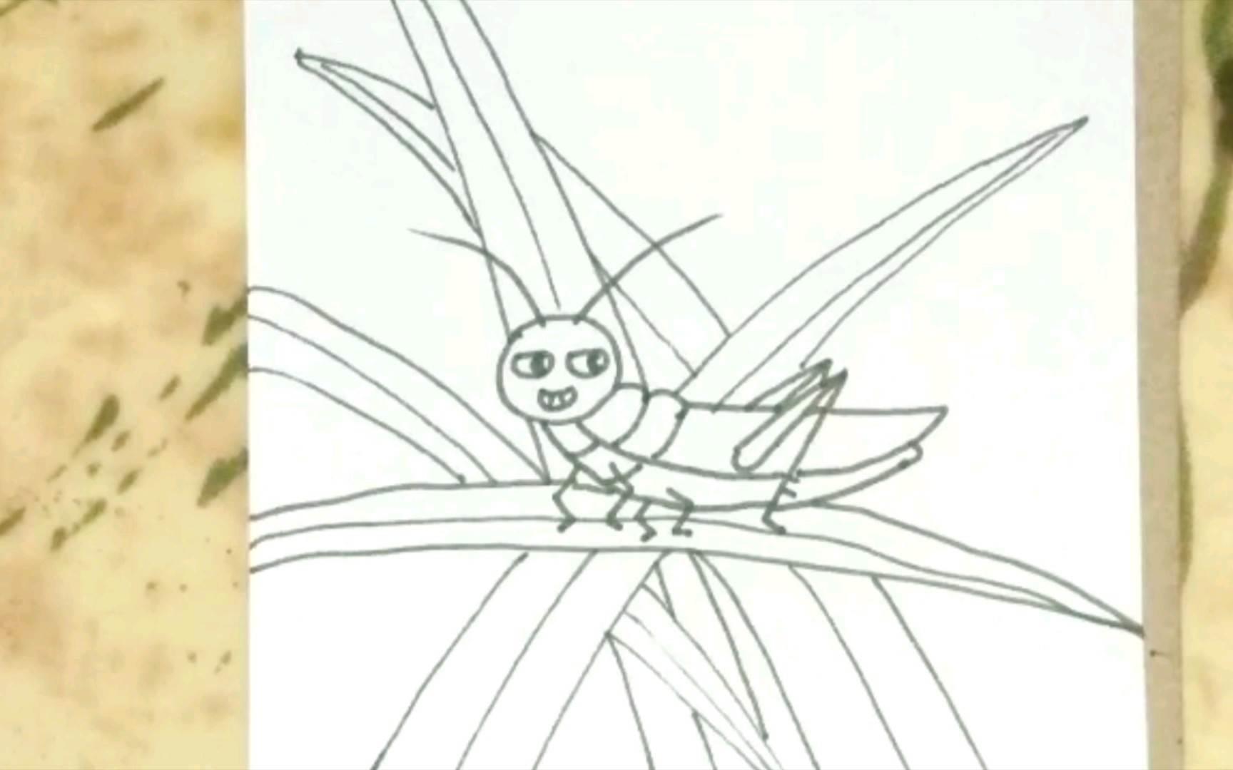 蚂蚱的简笔画图片大全 蚂蚱的简笔画图片大全可爱